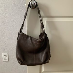Coach brown leather purse